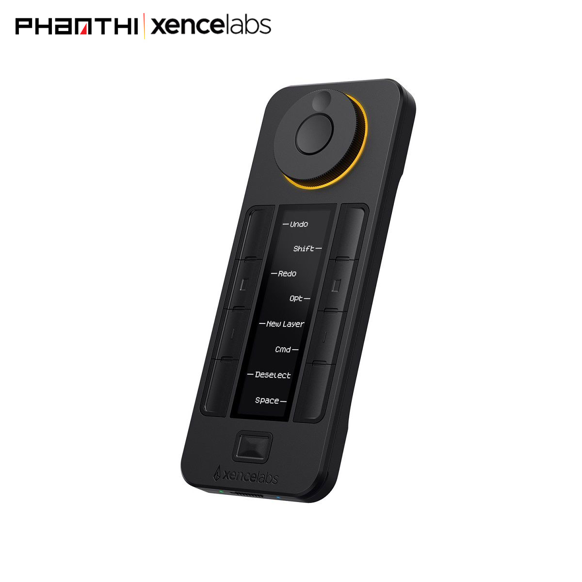 Điều Khiển Remote Xencelabs Quick Keys Không Dây Màn Hình OLED 40 Phím Tắt Và Vòng Dial - Hàng Chính Hãng