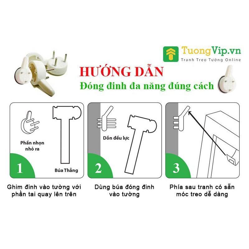Tranh Nghệ Thuật - Tranh Treo Tường Phong Thủy Hươu Và Núi Non