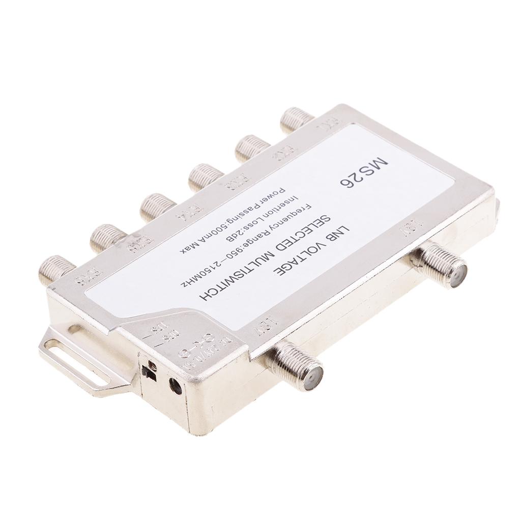 2 In 6 Diseqc Switch Satellite Multiswitch For TV Receiver