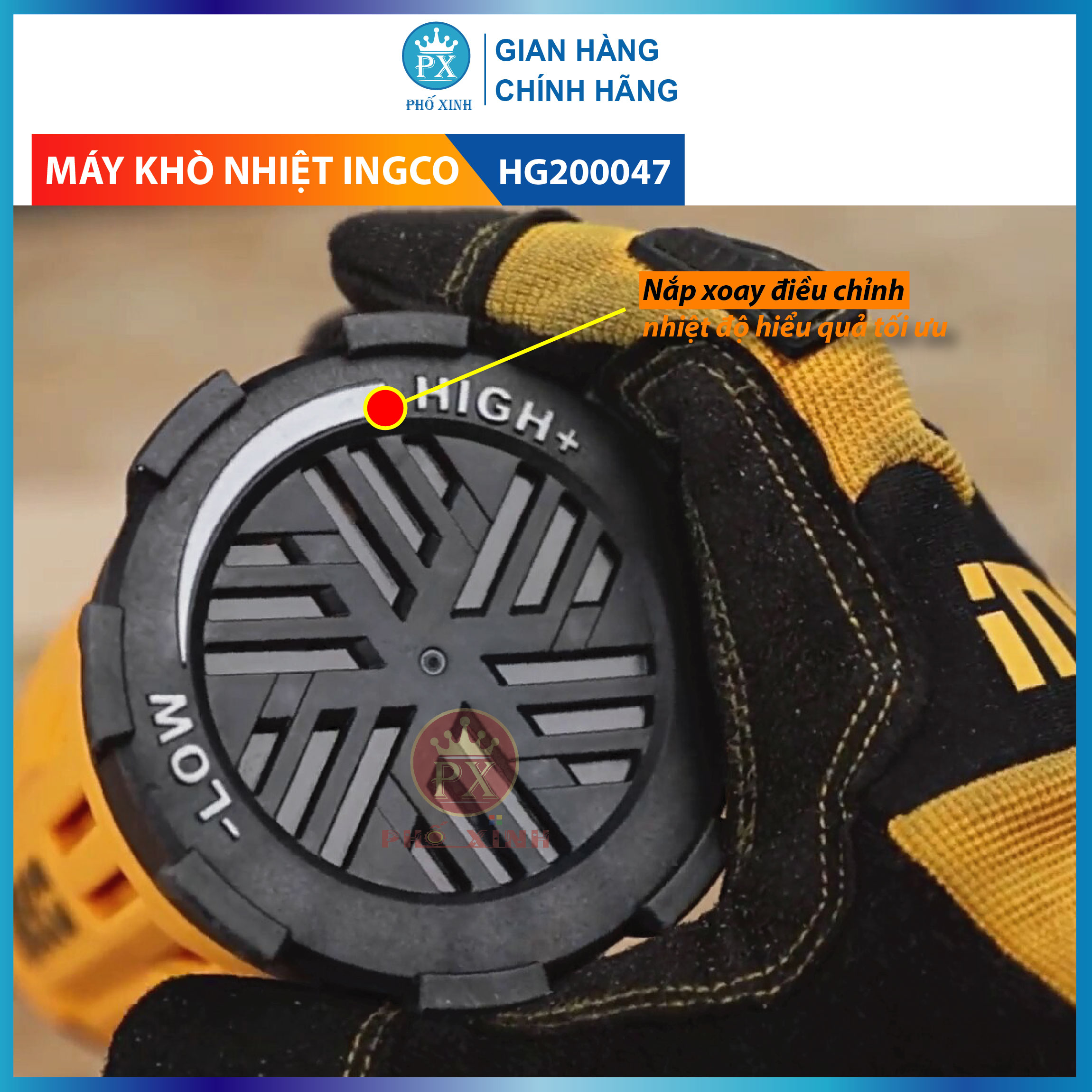 MÁY THỔI NHIỆT INGCO HG200047