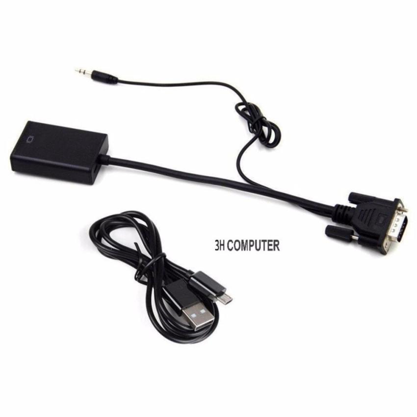 Cáp chuyển đổi từ VGA sang HDMI cáp VGA TO HDMI CÓ ÂM THANH