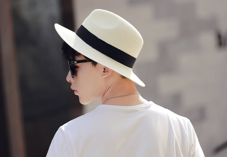 Mũ fedora nam thời trang, nón phớt cói vành rộng nam cao cấp