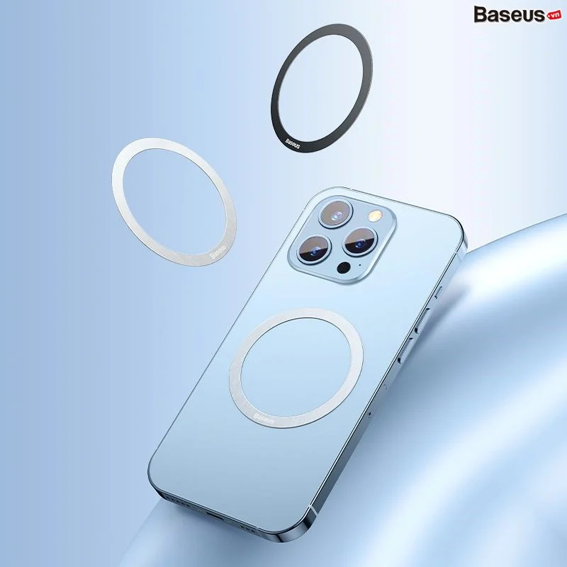 Vòng Kim Loại  Baseus Halo Series Magnetic Metal Ring cho iPhone 13/12 - hàng chính hãng