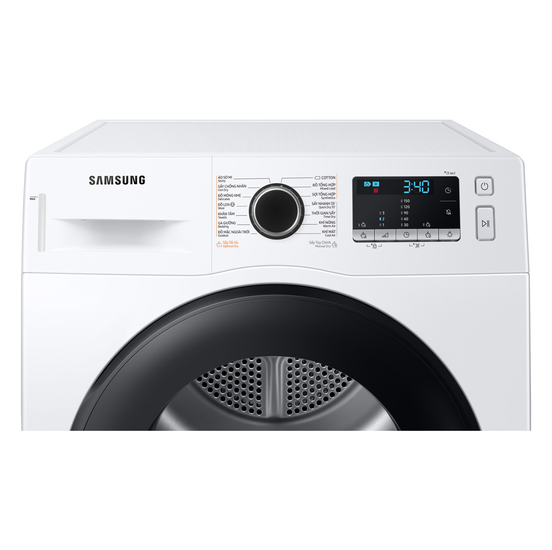 Máy sấy bơm nhiệt Samsung 9Kg DV90TA240AE/SV - Chỉ giao tại HCM