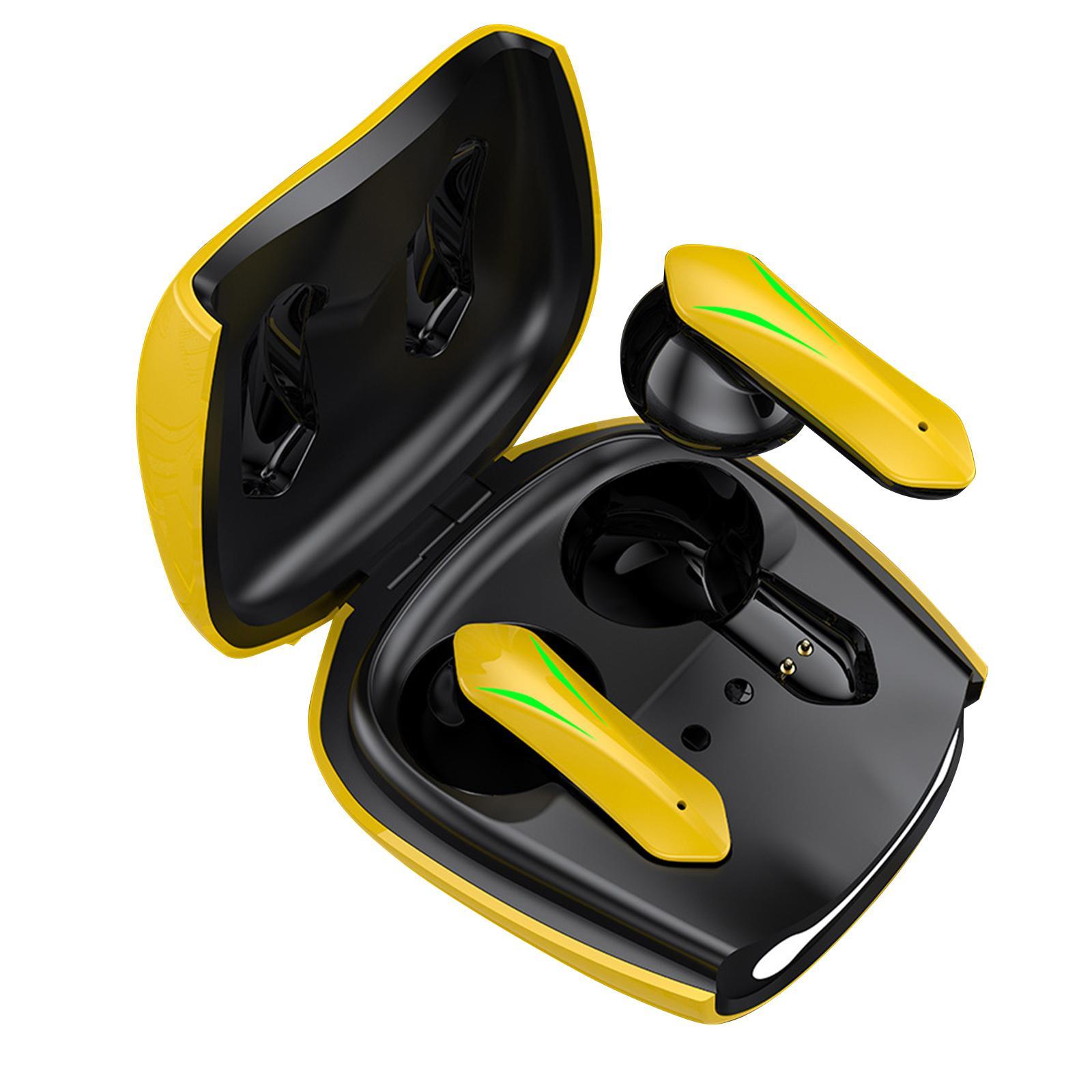 Stereo Bass Gaming Headphone Adjustable Mic yellow