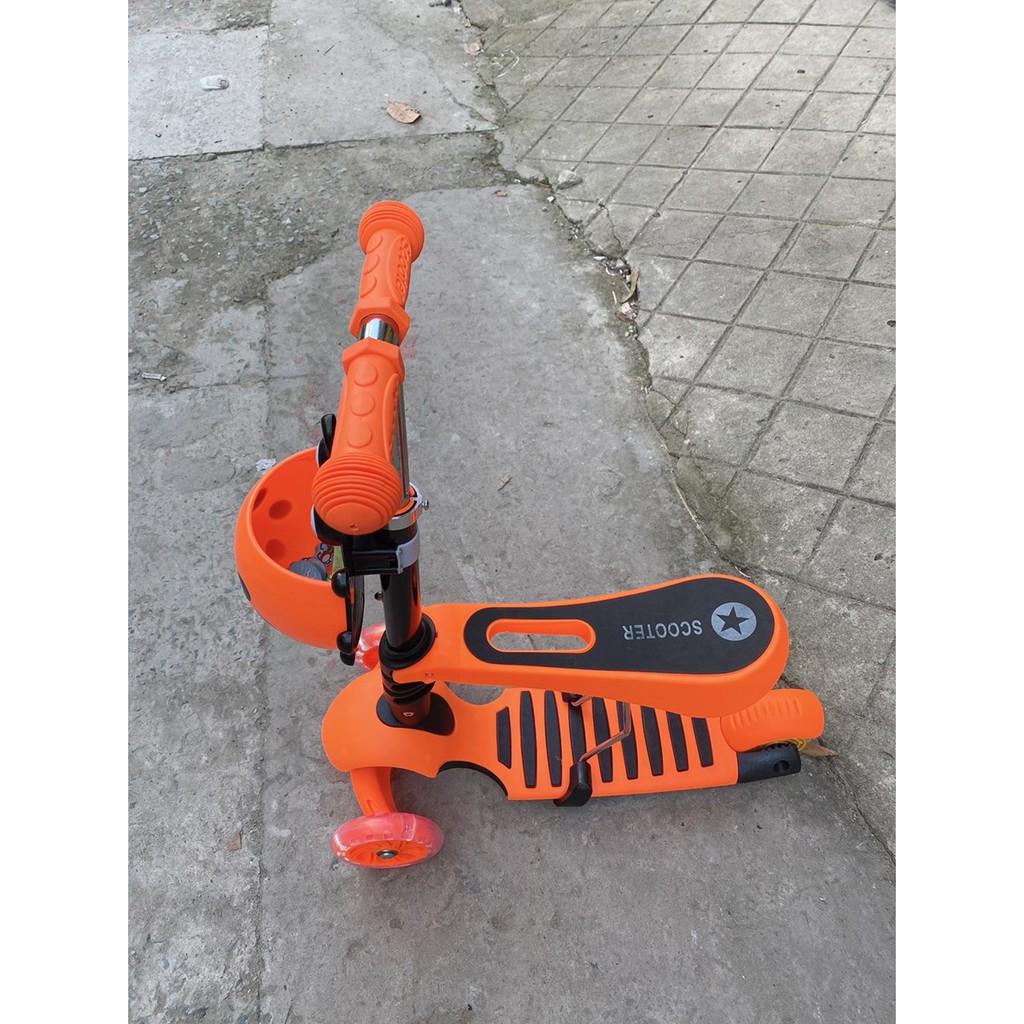 Xe trượt Scooter 3 bánh đa năng kiêu dáng bọ rùa 3 trong 1 cho trẻ em siêu dễ thương