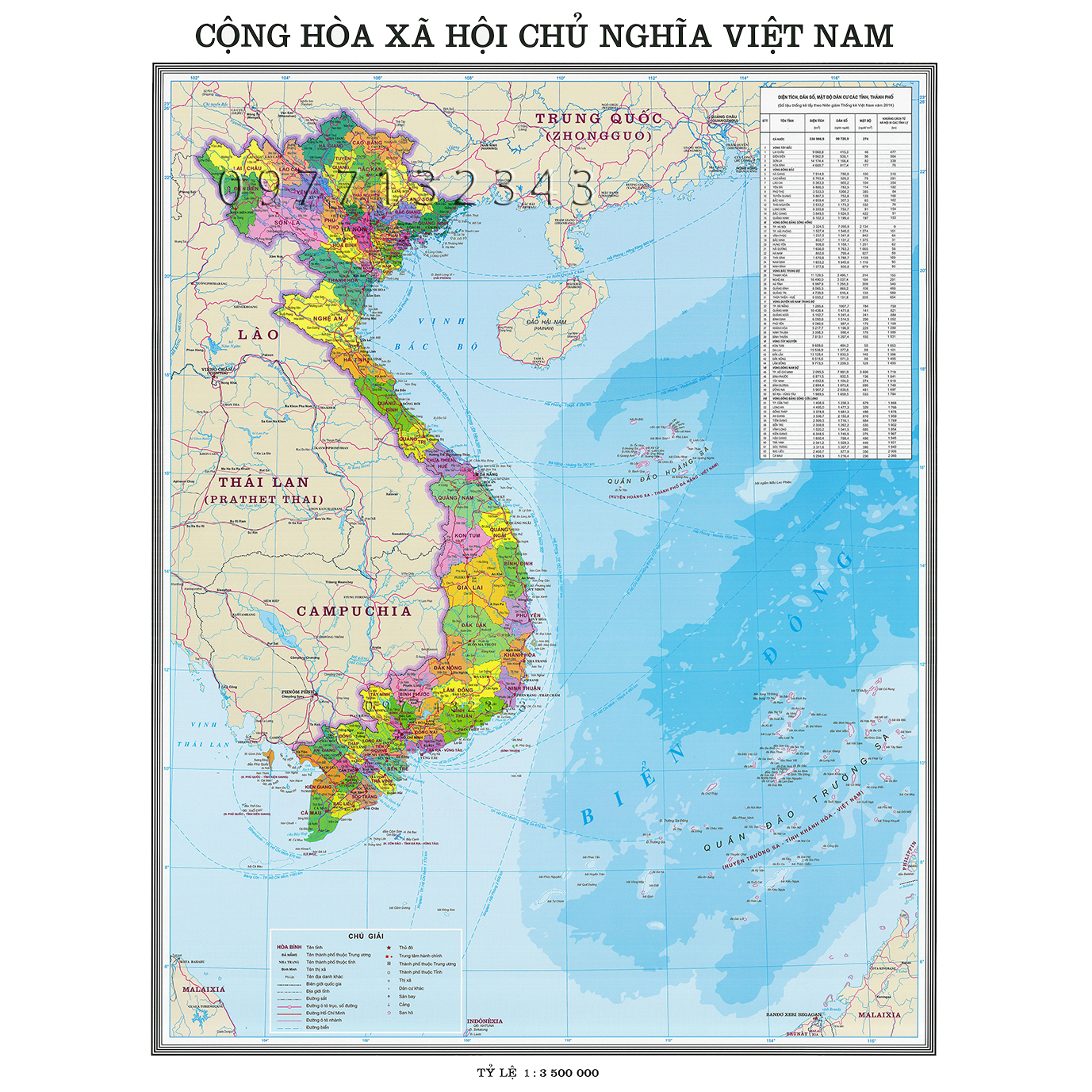 Hành chính Việt Nam khổ A1 (Gap)