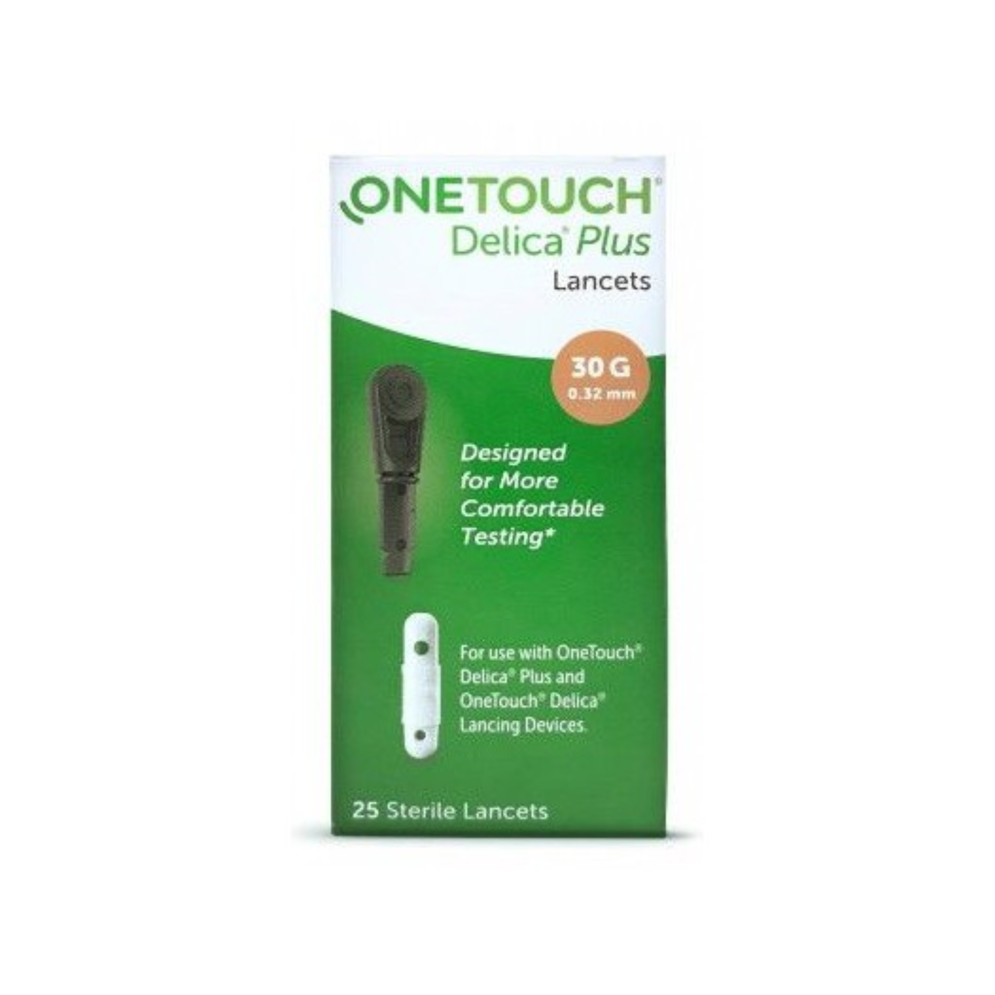 25 KIM ONETOUCH DELICA PLUS LANCETS - Kim lấy máy dùng cho bút thử đường huyết máy One Touch Ultra Plus Flex