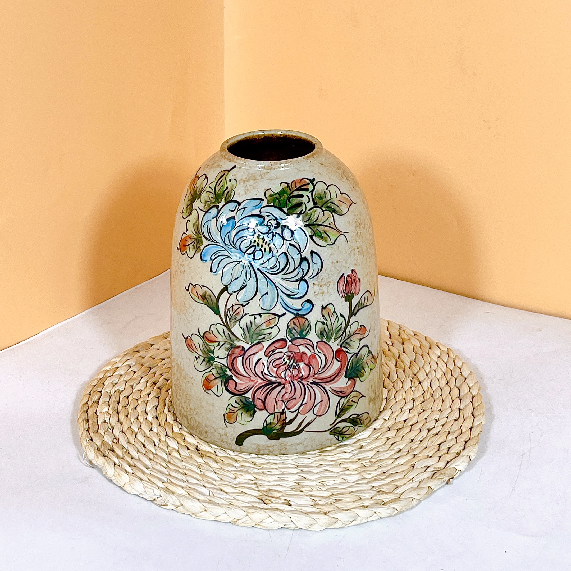 Bình Gốm Cắm Hoa Dáng Chuông Thương Hiệu Gosu Để Bàn Cao Cấp, Sang Trọng