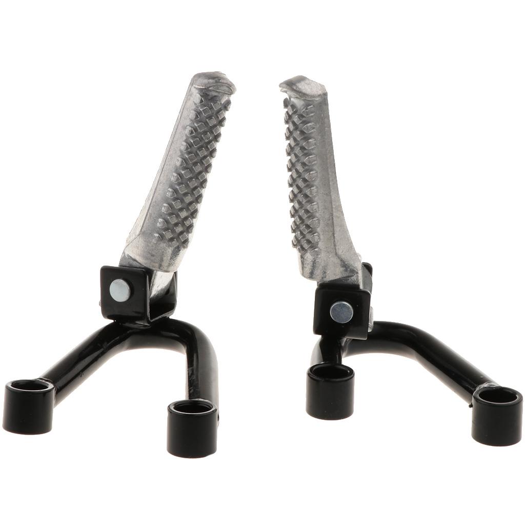 2 Pairs Universal Motorcycle Foot Pegs