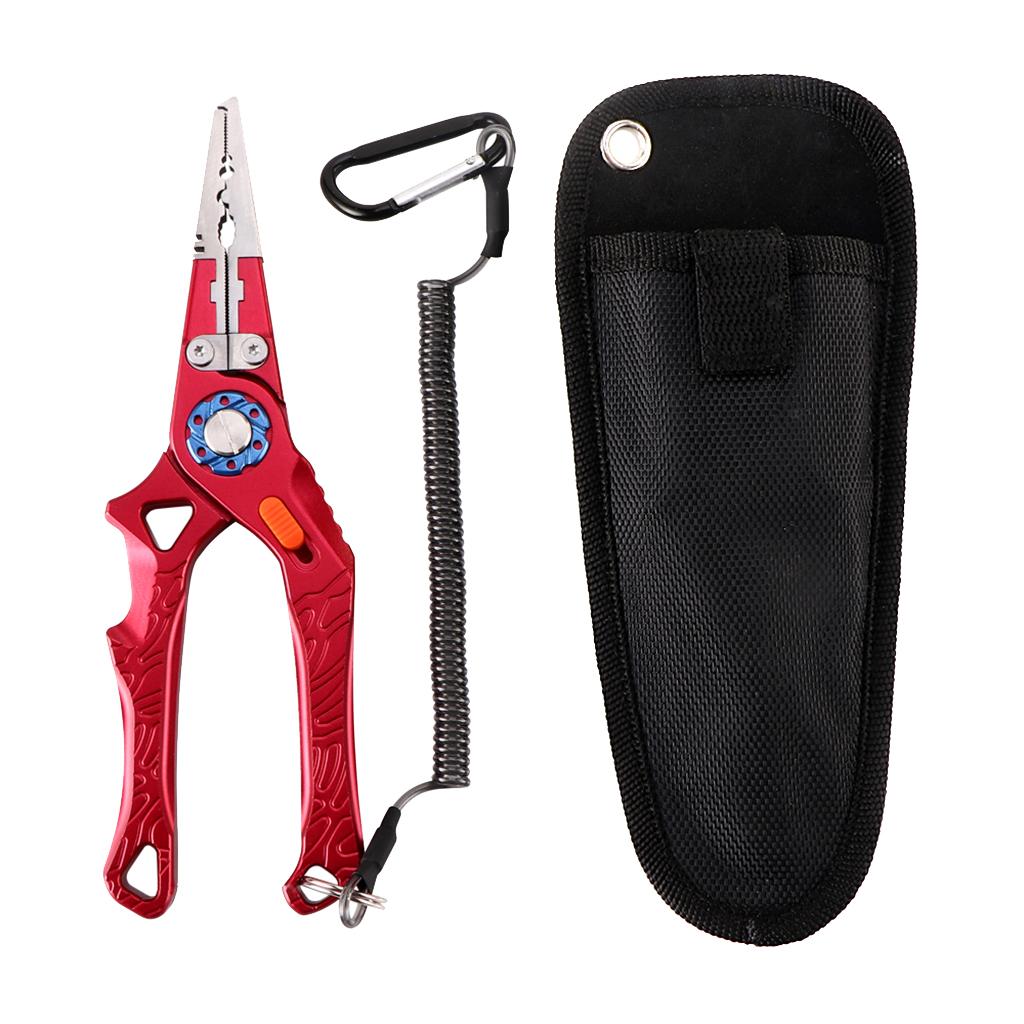 Professional Fishing Split Ring Crimping Plier Hook Detacher Wire Line Cutter