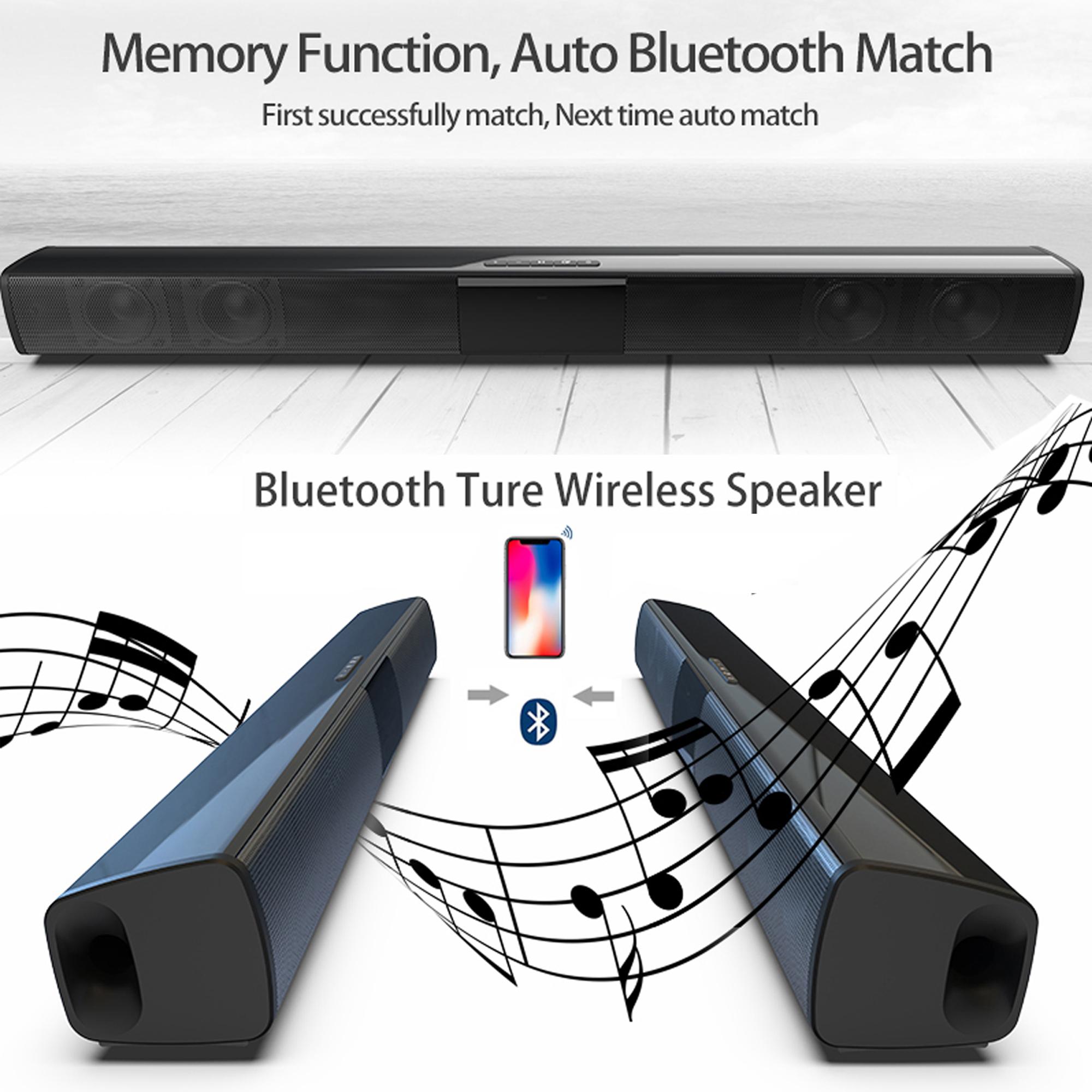 Rạp Hát Tại Nhà Hệ Thống Âm Thanh Loa Bluetooth Loa Máy Tính Cho Tivi Hộp Soundbar Loa Siêu Trầm Radio Trung Tâm Âm Nhạc Boom Box Cột Color: 330 mm BS28A