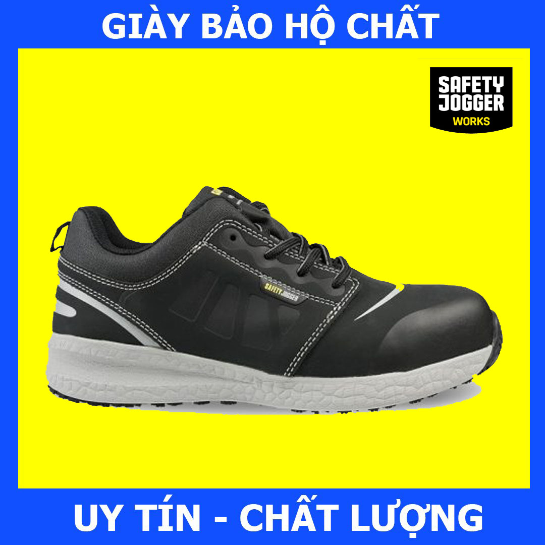 [Hàng Chính Hãng] Giày Bảo Hộ Safety Jogger Rocket 81 Da Chất Lượng Cao, Đế PU Chống Đâm Xuyên