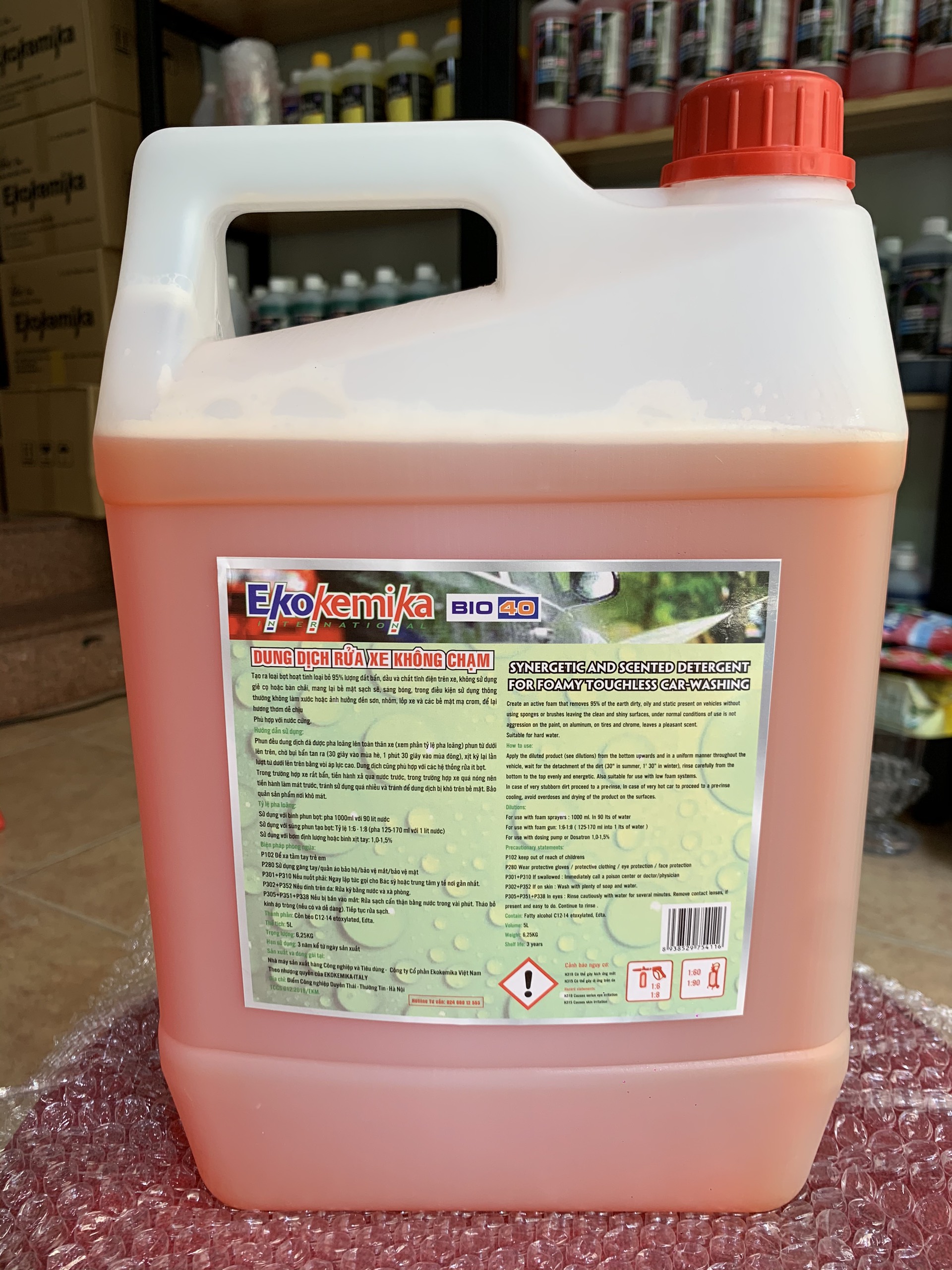 Nước Rửa Xe Không Chạm Ekokemika Italy Bio 40 (5L) - Hàng Chính Hãng