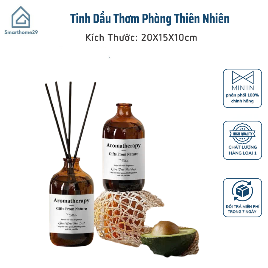 Tinh Dầu Thơm Phòng Thiên Nhiên – Lọ Khuếch Tán Nước Hoa Thơm Để Phòng - HÀNG CHÍNH HÃNG MINIIN