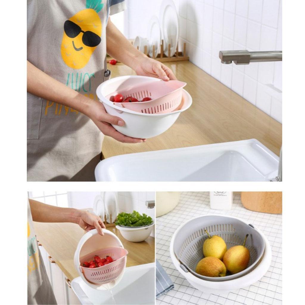 Basket Bowl Rice Washing Vegetables  Gadget