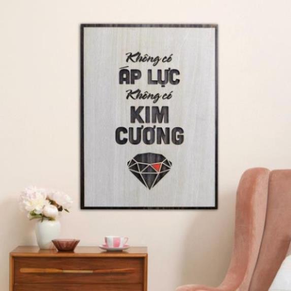 Tranh treo tường Gỗ trang trí phòng tạo động lực