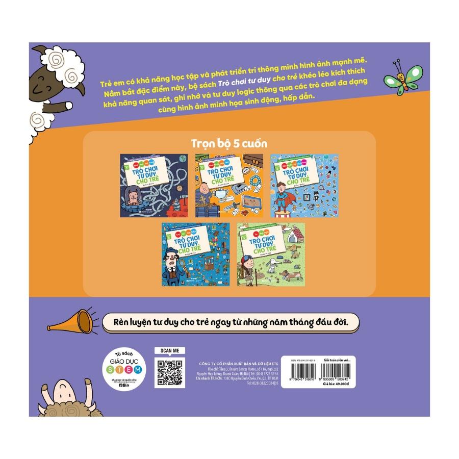 Trò Chơi Tư Duy Cho Trẻ - Giải Toán Siêu Vui - Buke Buke - Bản Quyền