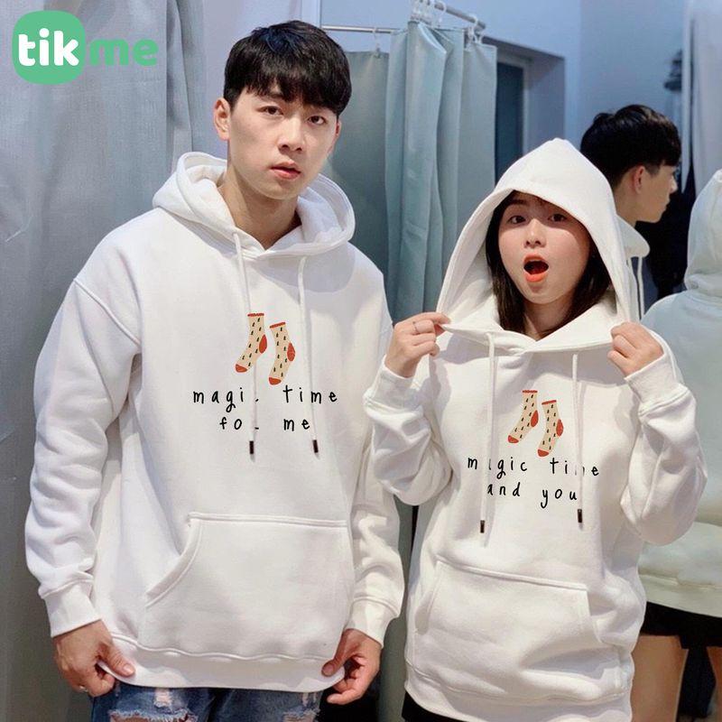 Áo Hoodie nỉ Tikme nam nữ magic time áo đôi size XS-2XL, chất vải cotton mềm mại