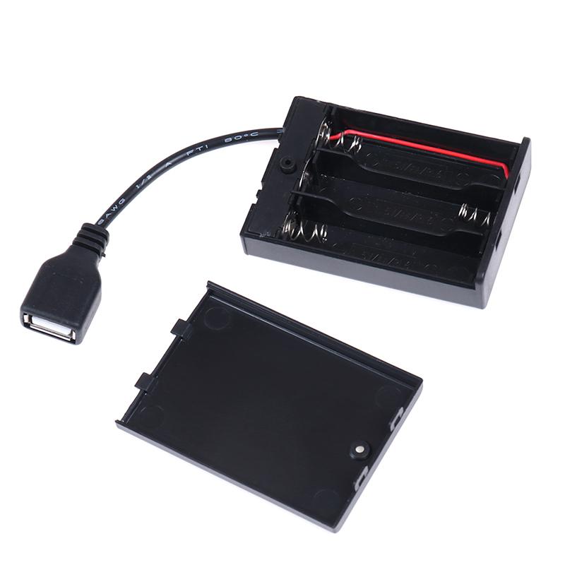 Hộp pin 3*thực tế với cổng USB cho bộ dụng cụ đèn LED khối xây dựng với các bộ phận công cụ chuyển đổi mới