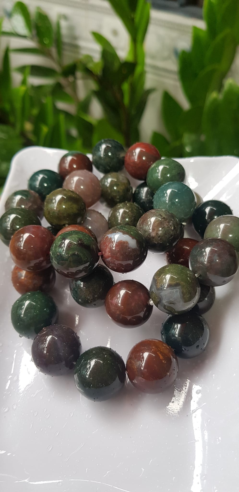 Vòng Nam Mới đá casidon size  lớn 18mm Vòng đa sắc màu sáng bóng đẹp đeo sang tay ạ Nam tất cả các mệnh đeo hợp ạ