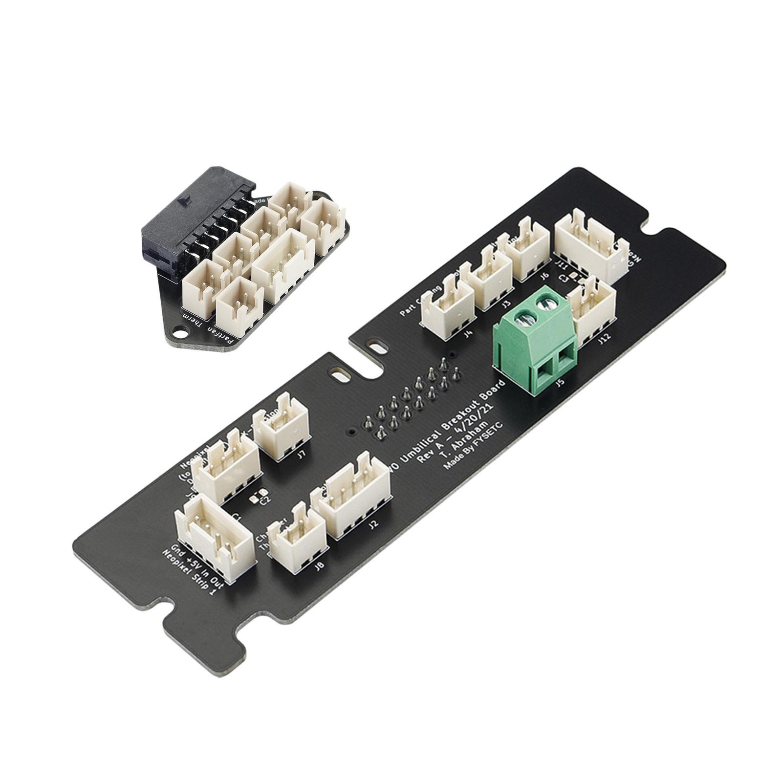 V0.1 Umbilical PCB Set 14 Pin Extruder Adapter Board Complete Tool Head Frame Board Easy Maintenance