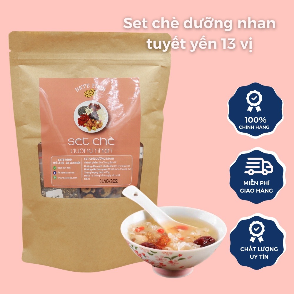 Set Chè Dưỡng Nhan 13 Vị, Túi 400g - Giúp Thanh Nhiệt Mùa Hè