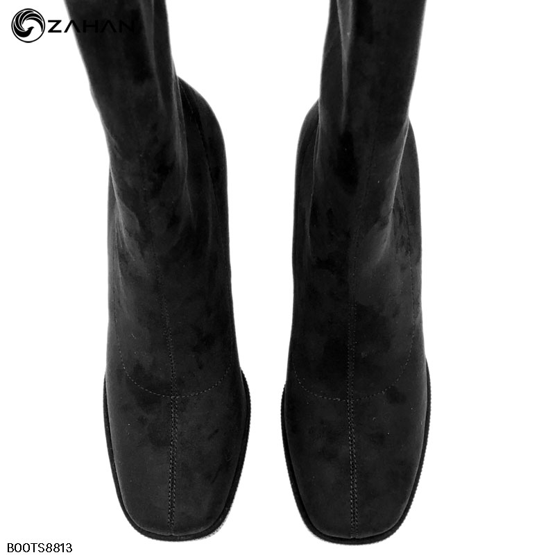 Boots nữ, mũi vuông, gót đá, đúp trước 9cm BOOTS8813