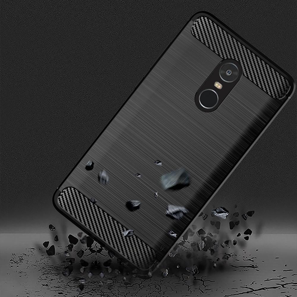 Ốp lưng cho Xiaomi Redmi Note 4 4X dẻo Carbon phay xước chống sốc chống vân tay