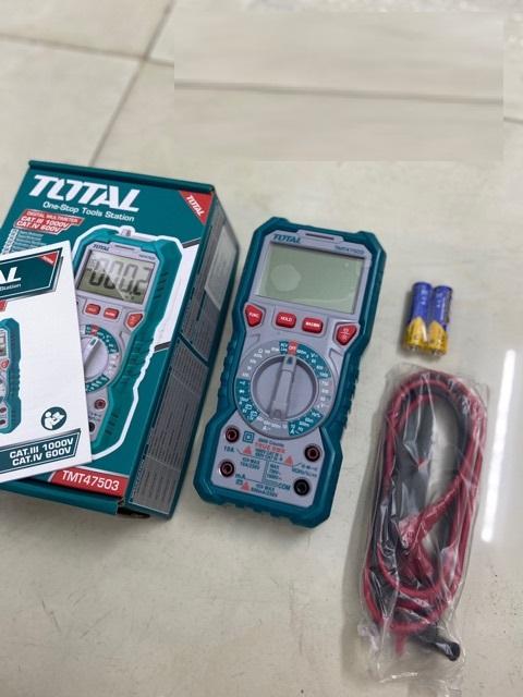 ĐỒNG HỒ ĐO ĐIỆN VẠN NĂNG (1KG) TOTAL TMT47503 - HÀNG CHÍNH HÃNG