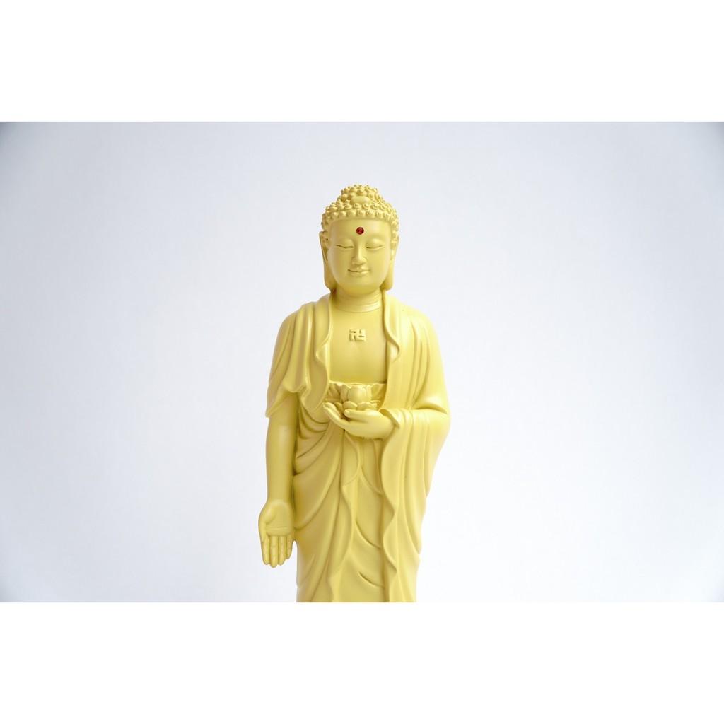 Tượng Phật A Di Đà đứng vàng đất - Cao 25cm
