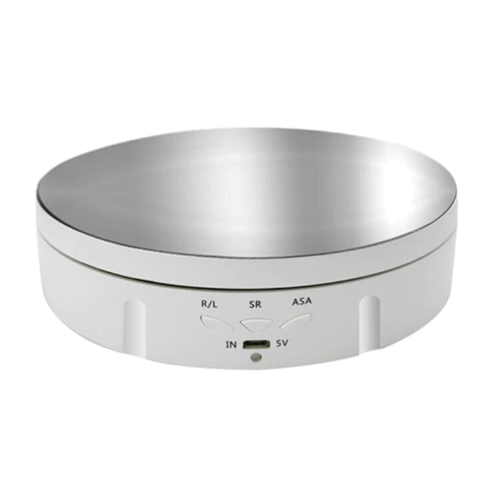 Rotating Display Stand Turntable Toys Cell Phone Holder White