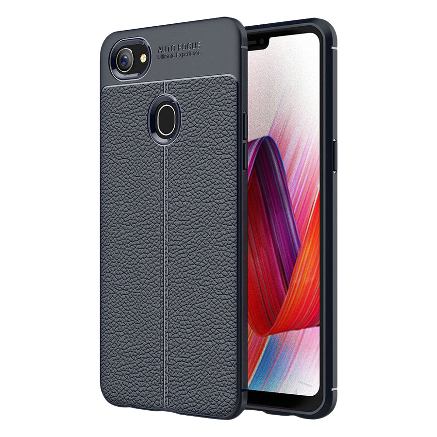 Ốp Lưng Dẻo Giả Da Chống Sốc Dành Cho Oppo F7