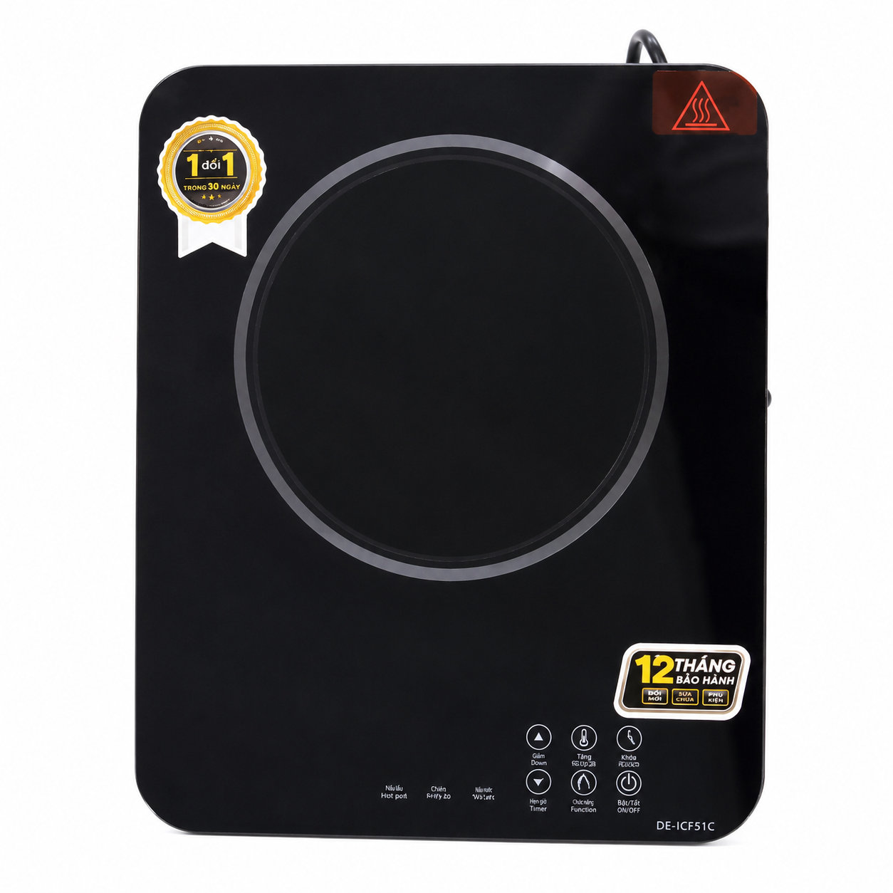 Bếp điện từ đơn DE-ICF51C công suất 2000W chuẩn Đức - Hàng chính hãng