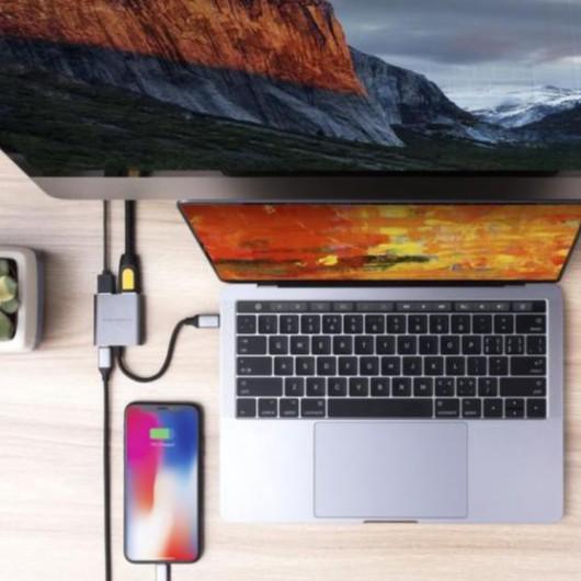 Cổng Chuyển Hyperdrive 3 in 1 HDMI 4K Usb-C Cho Macbook,PC,Devices - Hàng Chính Hãng