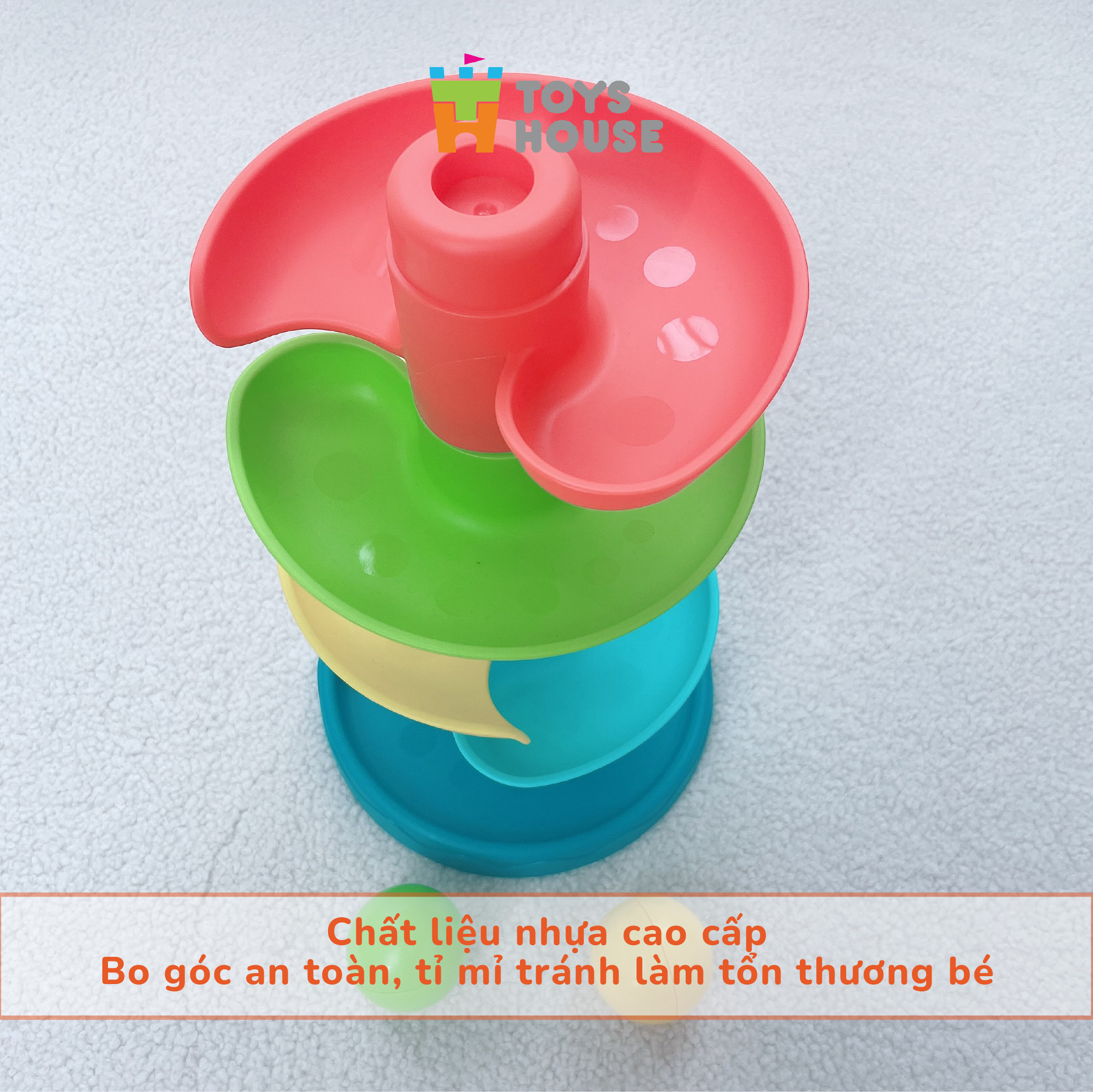 Tháp xếp chồng thả bóng cho bé ToysHouse HE0291 - đồ chơi cho bé từ 6 tháng