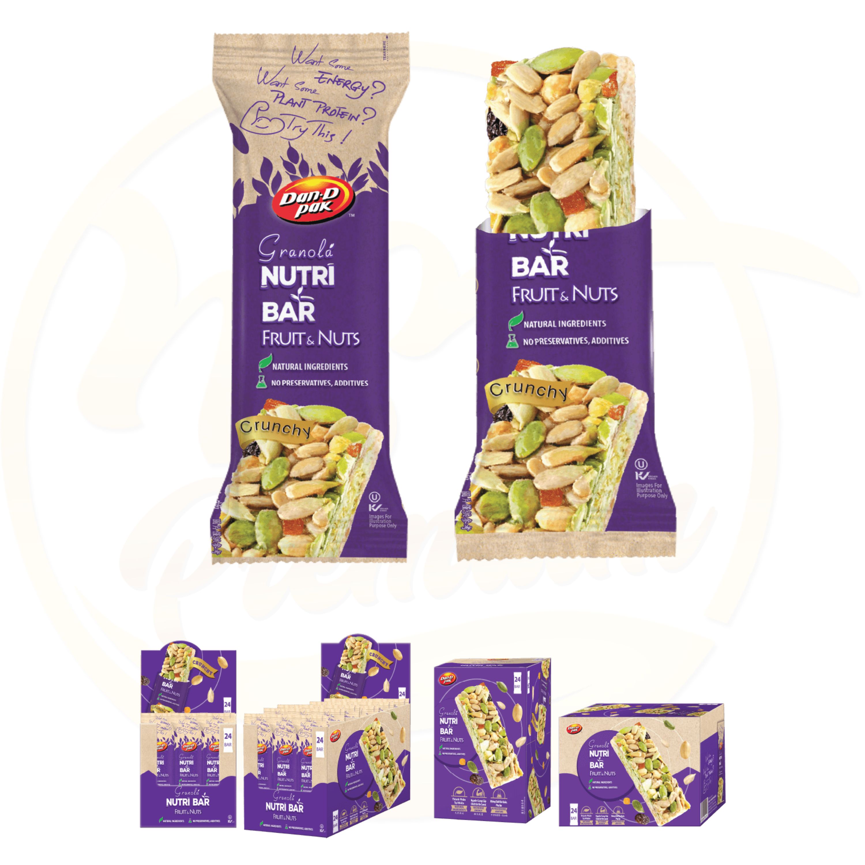 Combo 3 Thanh Granola Thập cẩm hạt và trái cây khô năng lượng 30g