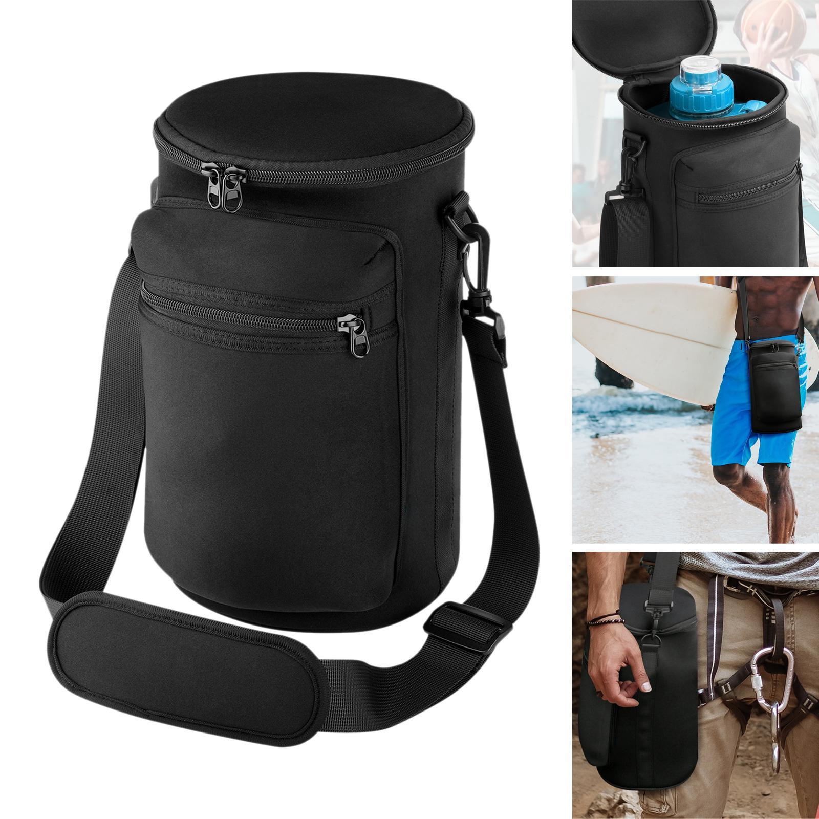 Water Bottle Holder, Water Bottle Carrier Bag with Adjustable Shoulder Strap, Water Bottle Sleeve Pouch for Travel Climbing Fishing Walking