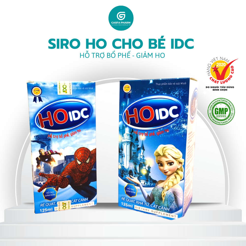 Siro ho IDC, hỗ trợ bổ phổi LAFON HO, giảm ho hiệu quả, hộp 125ml