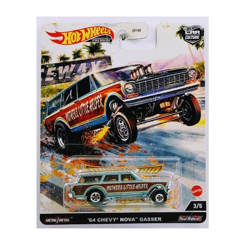 Đồ Chơi HOT WHEELS Siêu Xe Hot Wheels Hạng Sang 64 Chevy Nova Wagon Gasser HCK21/FPY86