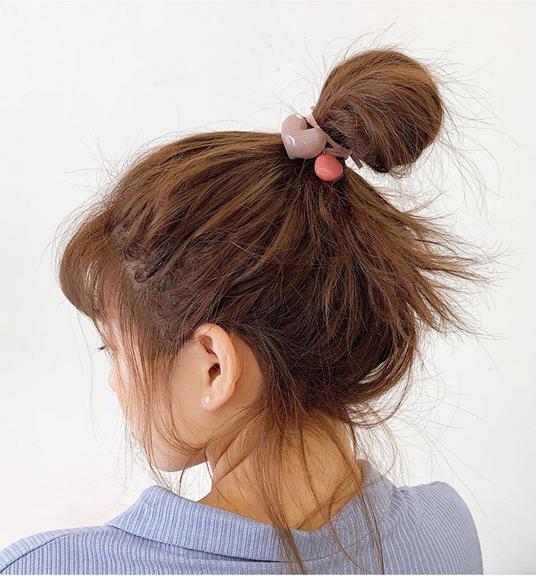 Dây buộc tóc, chun buộc tóc Hàn Quốc co dãn đính hình trái tim bling bling dành cho nữ  SC33