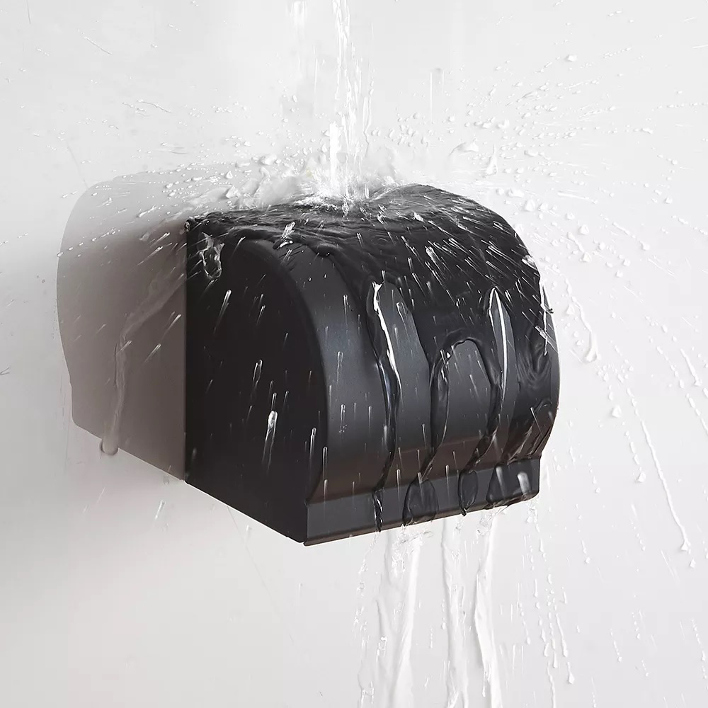 Móc giấy vệ sinh màu đen bằng inox 304