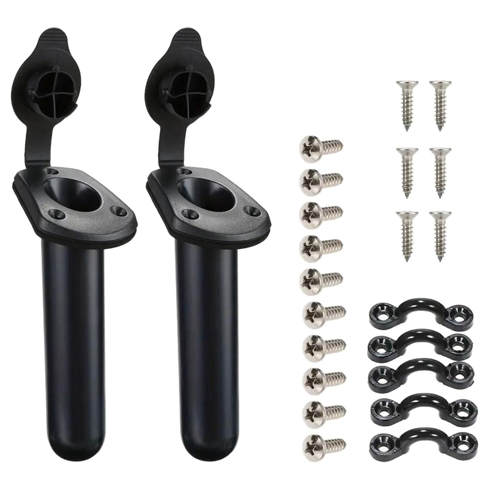 Kayak Fishing Rod Holder Fishing Boat Rod Holders and Cap Cover Professional Durable Fishing Tackle Accessory Tool for Canoe