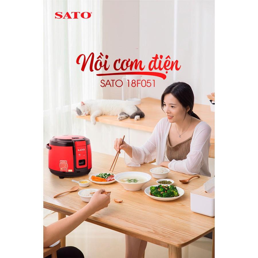 Nồi Cơm Điện. Nồi cơm điện cao cấp SATO 18F051- 1.8L. Hàng chính hãng. Bảo hành 12 tháng.