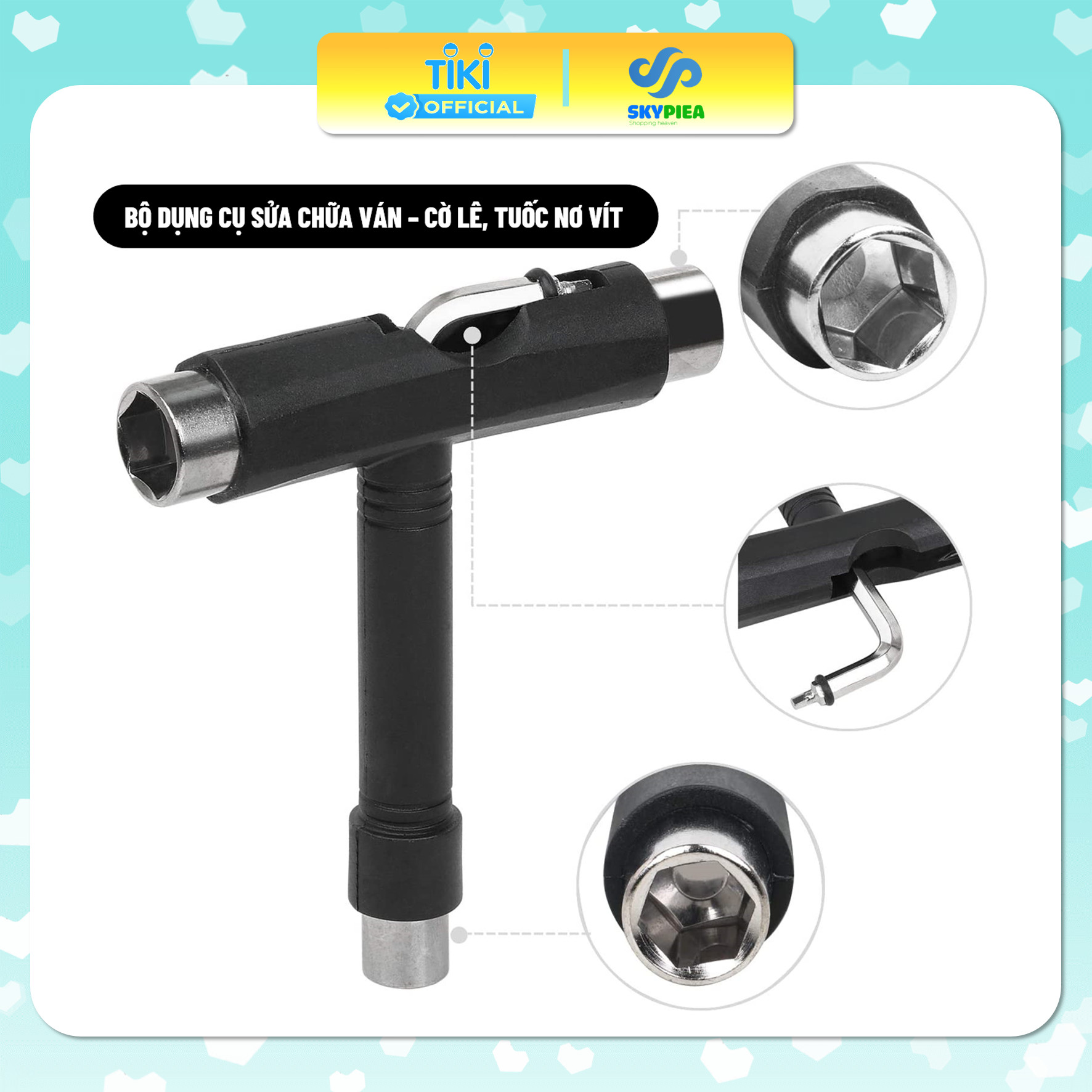 Dụng Cụ Tháo Lắp Ván Trượt - Cờ lê - Tools T- Đầu tháo lắp đa dạng - sử dụng cho mọi loại ván trượt