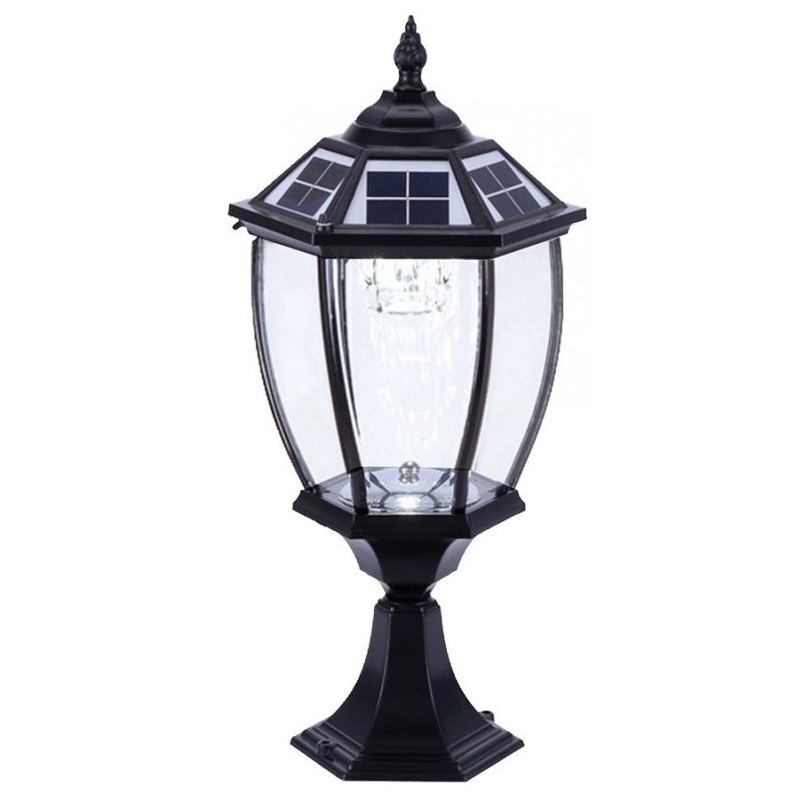 Đèn trụ hàng rào sử dụng năng lượng mặt trời, tiết kiệm điện, IP65 chống mưa chống nắng, đèn led tinh xảo, thiết kế sang trọng HT707