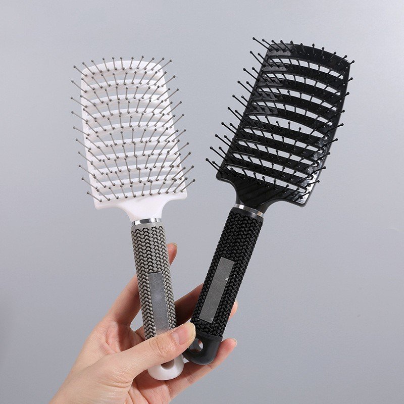 Lược gỡ rối,tạo phồng tóc,lược sấy tạo kiểu tóc bán nguyệt cỡ lớn chuyên dùng trong salon tóc