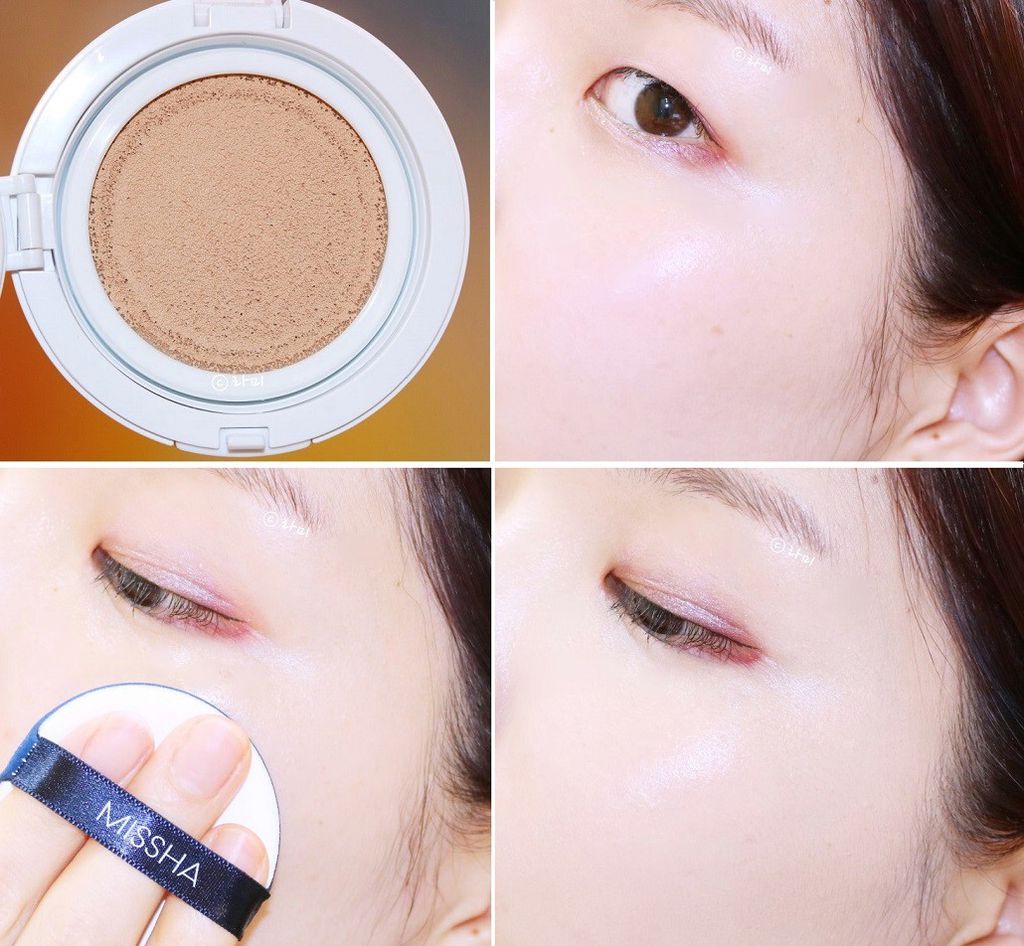 Phấn Nước Che Khuyết Điểm, Kiềm Dầu, Lâu Trôi Missha Magic Cushion Cover Lasting SPF50+/PA+++ 15g ( hồng nhạt ) - Tặng Kèm Cột Tóc Nơ BERAV Handmade Annie Ribbon Giao Màu Ngẫu Nhiên