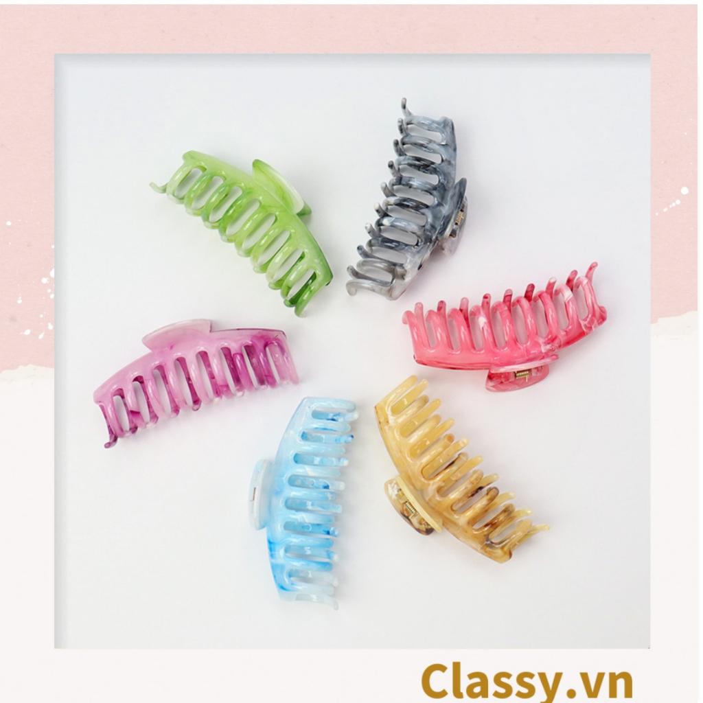 Kẹp càng cua Classy  kẹp tóc cỡ lớn, màu cẩm thạch PK1612