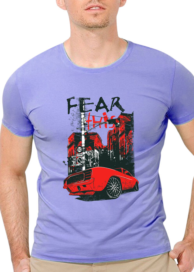 Áo Thun Nam Hạnh Phúc Cổ Trần Tay Ngắn Fear